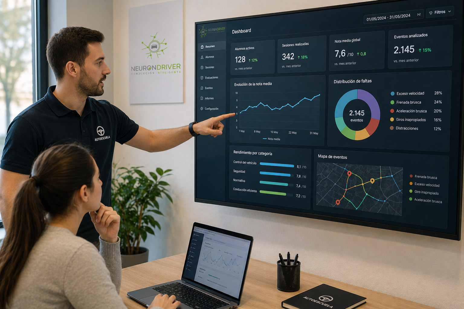 Solución para autoescuelas - Neurondriver.com